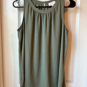 LOFT Sleeveless Top in Sage Green